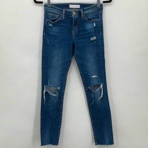 Flying monkey distressed skinny jean size 25